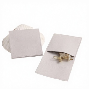 Bolsa de Joyería de Microfibra de Terciopelo con Logotipo Personalizado, Bolsa de Almacenamiento de Alta Calidad para Collares, Pulseras y Anillos - Product Image 2
