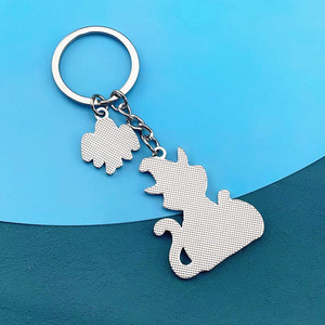 2023พวงกุญแจโลหะเคลือบรูปผีฮาโลวีนทำจากสังกะสีอัลลอยรูปฟักทองแม่มดปราสาทแมว - Product Image 5