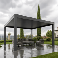 Kits de pergola en aluminium Jiake 6x3m avec toit à lames motorisées pour jardin, patio, villa, terrasse, balcon CE SGS