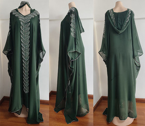 SA866 mode musulmane femmes moyen-orient caftan longue Robe dubaï Abaya <span class=keywords><strong>marocain</strong></span> arabe grande taille Vestidos Hijab Robe - Product Image 5