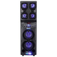 TD0655 Altavoz de Karaoke Grande para Exteriores Fiesta DJ Bocina de Karaoke de Alta Potencia con Micrófono y Bluetooth para Hogar/Fiesta/Exteriores