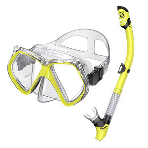 क्रॉस-बॉर्डर फुल फेस ड्राई फिट स्नॉर्कलिंग मास्क नए मॉडल वाटरप्रूफ लोगो डाइविंग रेस्पिरेटर्स - Product Image 1