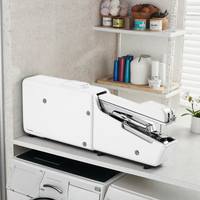 Machine à coudre portable manuelle mini sans fil avec aiguille en acier, outils rapides pour vêtements et tissus
