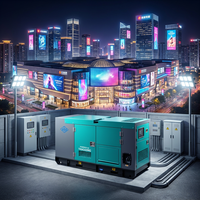Générateur au gaz naturel JSST 40 kW 50 kVA, silencieux, triphasé, refroidi par eau, groupe électrogène, générateur de gaz naturel