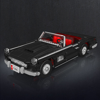 Mould King 10278, 1430 Piezas, Serie de Autos, Auto Deportivo Retro Americano, Bloques de Construcción, Modelo de Ladrillos, Juguete Educativo Técnico
