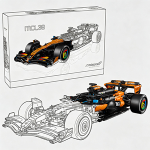 Modèle de course McLaren <span class=keywords><strong>F1</strong></span> 42228 Super Racing 1675 pièces, blocs de construction compatibles, jouet de construction de voiture, voiture de <span class=keywords><strong>champion</strong></span> d'équipe 2025 - Product Image 5
