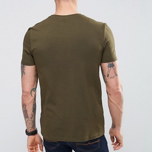 เสื้อยืดคอกลมผ้าคอตตอน5% 95% เรียบเสื้อยืดพิมพ์ลายกล้ามเนื้อออกแบบได้ตามต้องการ - Product Image 3