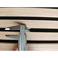 Shengtai personnalisable bande de bois MDF panneau d'isolation acoustique mur placage de bois panneau acoustique Grille pour l'école échantillon gratuit