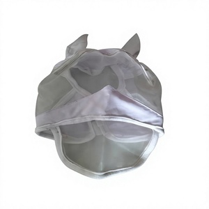 Bonnet anti-mouches pour cheval de qualité supérieure avec protection UV en maille douce, léger, respirant et ajustement confortable - Product Image 4