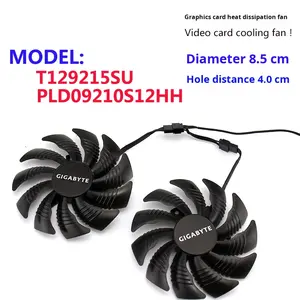 Nuevos y originales ventiladores de refrigeración para tarjetas gráficas GTX 1060 y GTX 1070 T129215SU/PLD09210S12HH RX <span class=keywords><strong>570</strong></span> y RX 580 ventiladores de refrigeración - Product Image 5