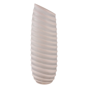 Vaso decorativo in vetro intagliato per composizioni floreali da appoggio, per soggiorno, camera da letto, ufficio. - Product Image 3