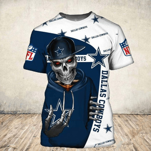 <span class=keywords><strong>NFL</strong></span> équipe de football grande taille T-shirts hommes mode sport manches courtes T-shirts d'entraînement vêtements de sport - Product Image 1
