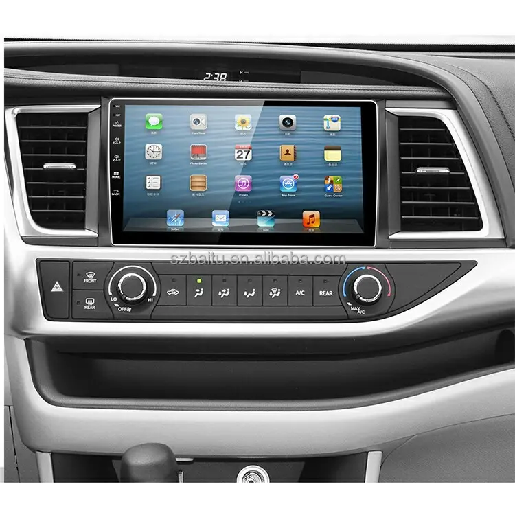Navigazione gps per autoradio Android 10 per Toyota highlander 2015-2018 lettore mp3 stereo per autoradio FM
