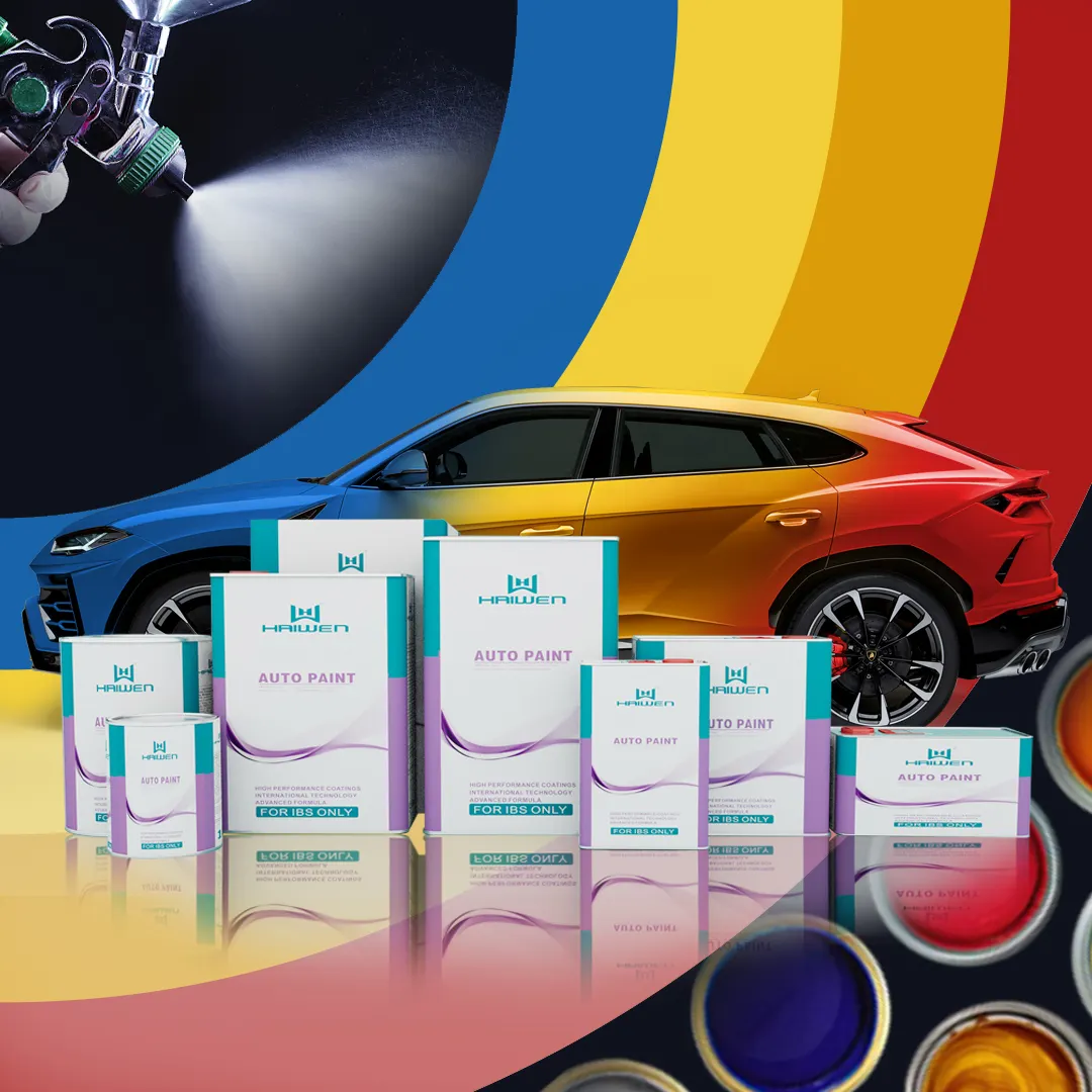 Car Paint of Haiwen brand Manufacturer wholesale with high brightness strong hiding power easy to color 2k paint and 1K paint