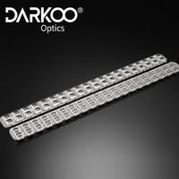 Lentilles linéaires 2835 avec lentille linéaire 2835 pour carré 3030 lumière LED linéaire Type de lentille support plastique 90 Angle lentille linéaire 2835