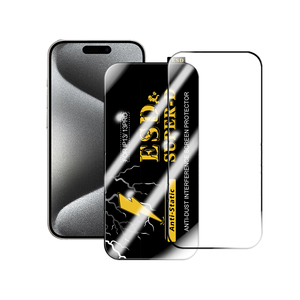 <span class=keywords><strong>Protector</strong></span> de pantalla de vidrio templado antiestático 9H Smooth Touch para <span class=keywords><strong>iPhone</strong></span> 11 12 13 14 15 16 Pro Max