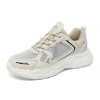 Nouvelles chaussures de marche unisexes à la mode avec empeigne en mesh et semelle intermédiaire en PU, respirantes, décontractées, sportives, confortables et antidérapantes, vente en gros