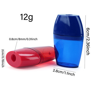 Taille-crayon multicolore classique d'approvisionnement d'usine 520A petit plastique à trou unique pour les étudiants - Product Image 2