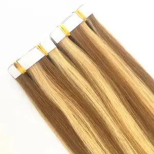 Factory Wholesale Russian Skin Weft 100% Remy Double Drawn Human Hair Extensions Tape in Hair FREE Super Soft Inject Skin Weft