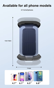 Giá đỡ điện thoại di động chống nước cao cấp bằng nhựa ABS dành cho xe máy, xe đạp và xe tay ga điện - Giá đỡ tay lái đa năng - Product Image 4