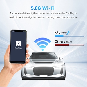 Rhythm Stable 5.8G WiFi Wireless CarPlay Android Auto <b>Adapter</b> 2 In 1 <b>Plug</b> And Play BT 5.2 - Product Image 4