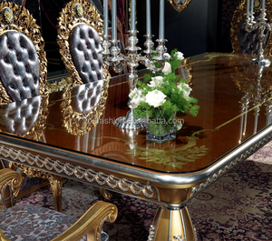 OE-FASHION custom Francese Dell'annata Naturale In Legno di Quercia intagliato piazza superiore di <span class=keywords><strong>vetro</strong></span> Tavolo Da Pranzo e sedie mobili per la casa - Product Image 5
