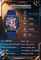 VVS jam tangan kuarsa Fashion pria, jam tangan Fashion olahraga bisnis pria tahan air bercahaya Dial Laser Logo kustom OEM