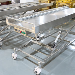 स्टेनलेस स्टील हाइड्रोलिक मोर्चरी कैडवर लाश अंतिम शरीर लिफ्टर कार्ट - Product Image 5