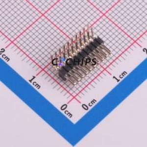 1271WR-2x10P Pin Header Bent Lead Through Hole,P=1.27mm Connector 2x10P 1.27mm Pin Header Right Angle Insert - Product Image 1