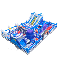 Le plus grand parc d'amusement gonflable géant d'Amérique Bounce House & Bouncy Playground une aventure de parc à thème palpitante