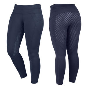 Collants d'équitation en cuir véritable pour femmes, confortables, pantalons d'équitation, leggings taille haute - Product Image 4