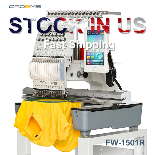 For PROEMB 12/15 High Quality Commercial Industrial Embroidery Machine New Computerized for Small Businesses Home Use Motor