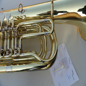 <span class=keywords><strong>Instrumento</strong></span> Bb 4 Flat Key Bass Big Hugging Latón Lacado Oro MBR-700 Cobre Tubo <span class=keywords><strong>Viento</strong></span> - Product Image 3