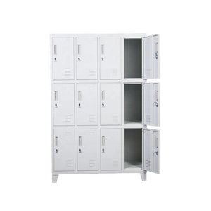 Casillero de acero Luoyang Factory Office Staff Heavy Duty <span class=keywords><strong>Locker</strong></span> Gabinete Metal 12 puertas Casillero de pie alto para dormitorio Escuela Gimnasio - Product Image 2
