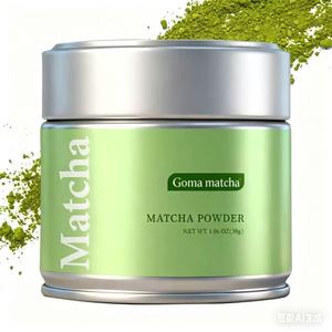 Poudre de thé vert matcha biologique de qualité cérémonielle 30g, matcha pur moulu à la pierre en boîte métallique pour latte - Product Image 3