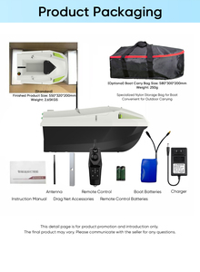Fish Finder LED Night Version <strong>Remote</strong> <strong>Control</strong> 2KG Loading 500M Double Motors Fishing Feeding Bait Boat <strong>Remote</strong> <strong>Control</strong> - Product Image 4