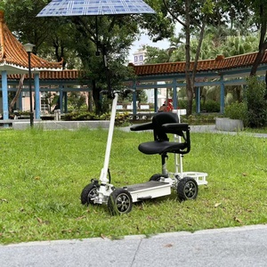 Tốc độ cao 4 bánh dành cho người lớn gấp di động điện xe tay ga với thoải mái một chỗ ngồi thuận tiện gấp Golf giỏ hàng - Product Image 3