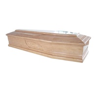 Suministros funerarios Fabricantes de fábrica Ataúd de madera personalizado sin pintar ataúdes y ataúdes de tamaño de grabado personalizado