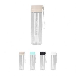 Custom Transparent Large Capacity Printed Logo Clear <b>Plastic</b> Water Drink Bottle With Rope - Product Image 2