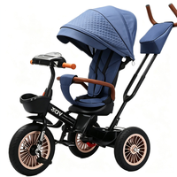 Tricycle multifonctionnel pour enfants, poussette à siège inclinable, chariot de jeu pour bébés, vélo jouet pour enfants, vente en gros