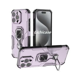Funda Protectora Trasera con Soporte Metálico y Botones Independientes de Diseño Elegante Lichicase para Oneplus <span class=keywords><strong>ACE</strong></span> 5 5 Ultra Nord 5 CE5 - Product Image 4