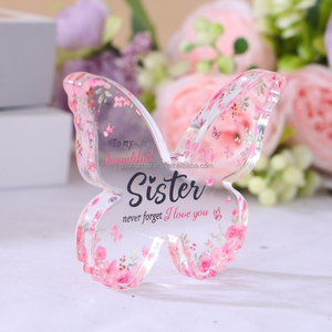 Blok kerajinan bingkai foto gambar blok tampilan akrilik cetak UV blok sublimasi cetak kupu-kupu - Product Image 4