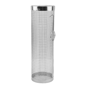 Nuovo Bbq Net Tube Barbecue il più grande cestello per grigliare mai cestello per grigliare in rete metallica in acciaio inossidabile - Product Image 5