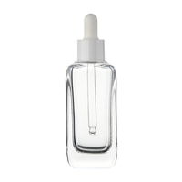 Botol Tetes Kaca Minyak Esensial Serum Kristal Bening Mewah 15ml 30ml 50ml 100ml