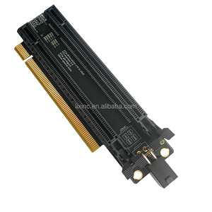 <span class=keywords><strong>PCI</strong></span>-E 4,0 X16 1 a 2 Tarjeta de expansión Gen4 Tarjeta dividida PCIe-Bifurcación 16X a X8x8 Ranuras espaciadas <span class=keywords><strong>CPU</strong></span> 4P/Puerto de fuente de alimentación Sata - Product Image 2