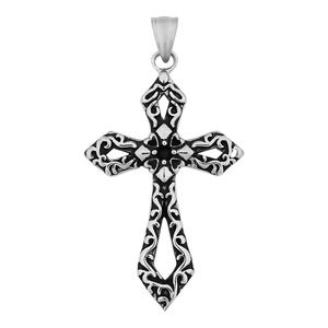 Collier pour homme populaire en promotion, de haute qualité, avec pendentif croix, style punk gothique vintage - Product Image 5