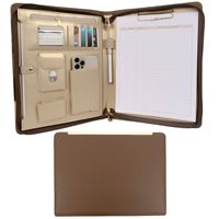 Tas Portofolio Kulit Profesional Berwarna-warni untuk Dokumen Bisnis, Kartu Nama, dan Telepon, Dilengkapi Resleting