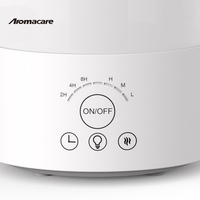 Humidificateur à ultrasons Aromacare à brume froide 2,5 L avec veilleuse 7 couleurs et contrôle par application WIFI pour spa à domicile et chambre à coucher