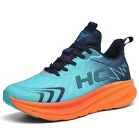 Chaussures de course sur route ultra-légères pour hommes et femmes – Baskets basses à lacets en tissu extensible avec plateforme