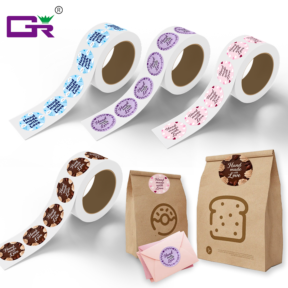 Color Custom Round Label Sticker